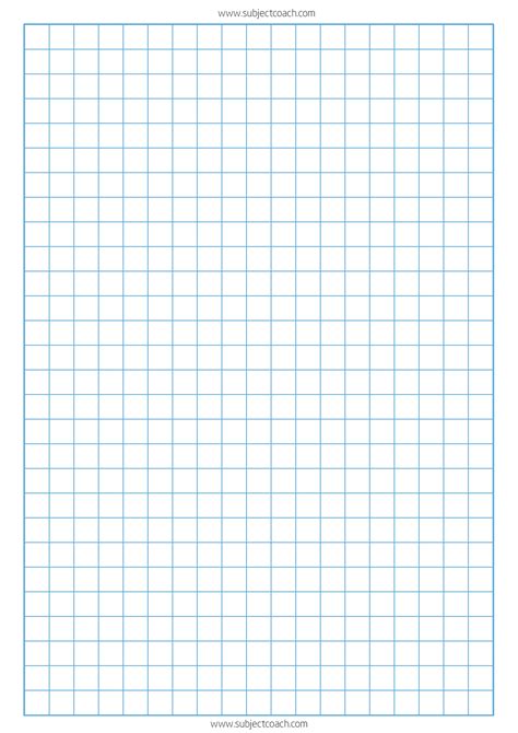 A4 Squared Paper Printable